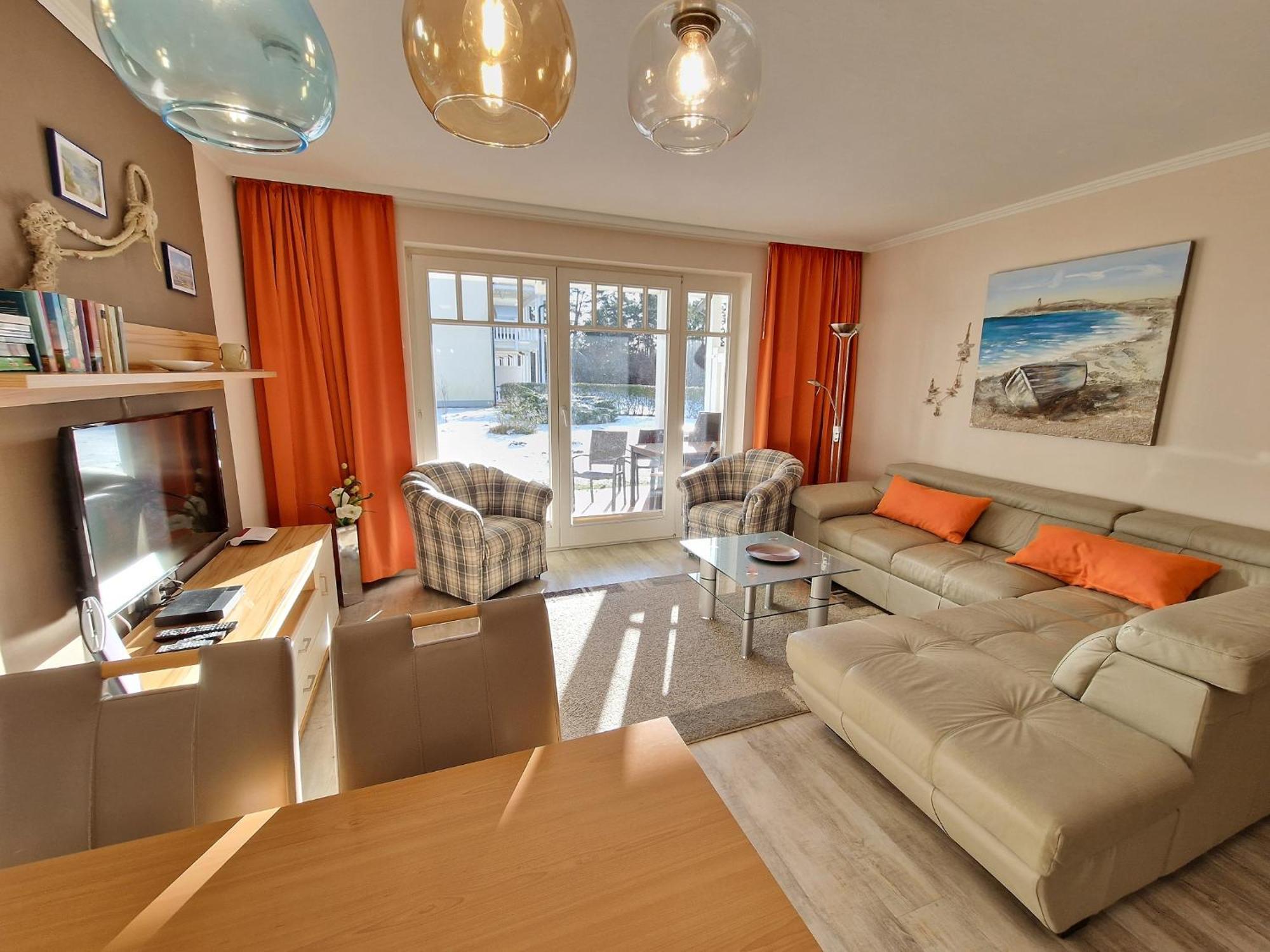 Duenenpark Binz - Komfort Ferienwohnung Mit 1 Schlafzimmer Und Terrasse Im Erdgeschoss 220 Zewnętrze zdjęcie